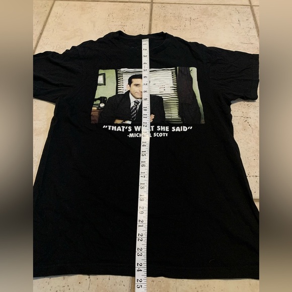 The Office" Michael Scott "That's What She Said" T-Shirt, Black, Small - Picture 5 of 5
